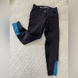 Horse Riding Black/Blue Britches